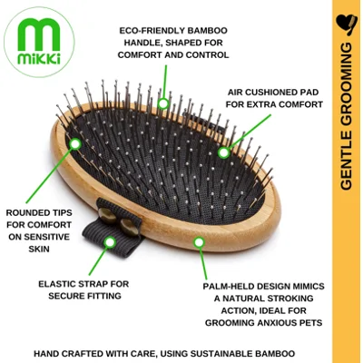 Mikki Bamboo Palm Brush - Ball Pin