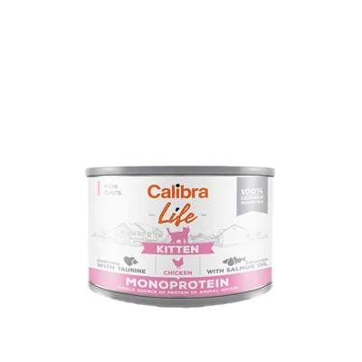 Calibra Cat Life Kitten Natvoer - Kip - 6 x 200 g