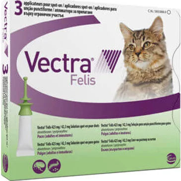 Vectra Felis - 0,6 tot 10 kg - 2 x 3 pipetten