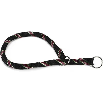 Beeztees Halsband Hond - Rond - Nylon - Zwart - 55 cm x 13 mm