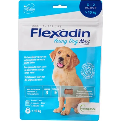 Flexadin young dog maxi 60 chews