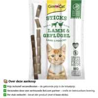 Gimcat Sticks Lam & Gevogelte - 4 stuks