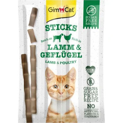 Gimcat Sticks Lam & Gevogelte - 4 stuks