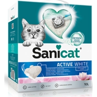 Sanicat Active White Lotus Flower kattenbakvulling 10 liter