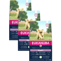 3x Eukanuba Puppy Hondenvoer Lam - Rijst 2,5 kg