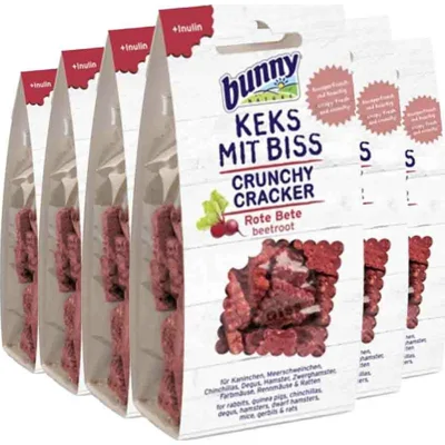 6x Bunny Nature Crunchy Cracker Rode Biet 50 gr