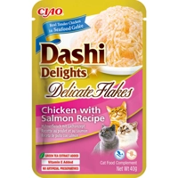 Ciao Dashi Delights Delicate Flakes Kattenvoer Nat Chicken&Salmon 40 gr
