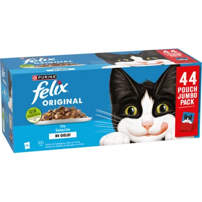 Felix Original Vis Selectie Maaltijdzakjes Multipack 44 x 85 gr