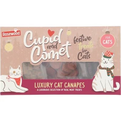 Rosewood Cupid&Comet Canapés Kerst Kattensnacks 120 gr