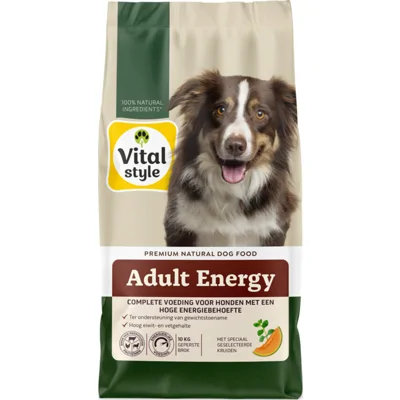 Vitalstyle Adult Energie Hondenvoer 10 kg