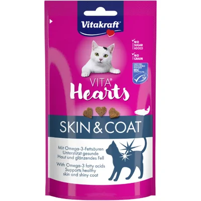 Vitakraft Vita Hearts Skin & Coat kattensnack 2 stuks