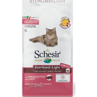 Schesir Kat Dry Sterilized Ham 10 kg