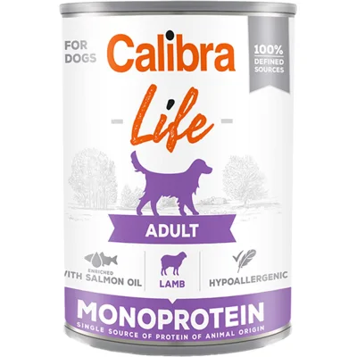 Calibra Dog Life  Adult Natvoer - Lam - 6 x 400 g