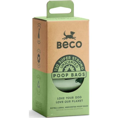 Beco Poop Bags Recycled Multi Pack Ongeparfumeerd 120 stuks