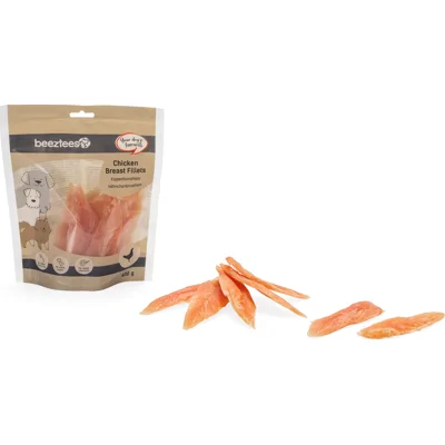 Beeztees Kippenborstfilets hondensnacks 400 gram