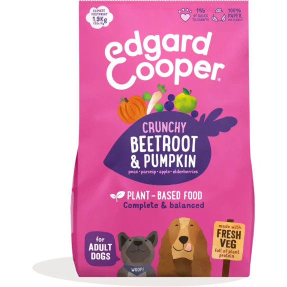 Edgard & Cooper Hond plantaardig rode biet & pompoen 1kg