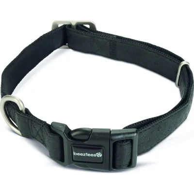Macleather Halsband Zwart 45-70x2,5cm