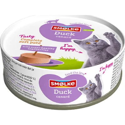 Smølke Soft Paté Eend kattenvoer 80 gram