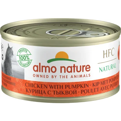 Almo Nature HFC Natural kip met pompoen natvoer kat (70 g) 12 x 70 g