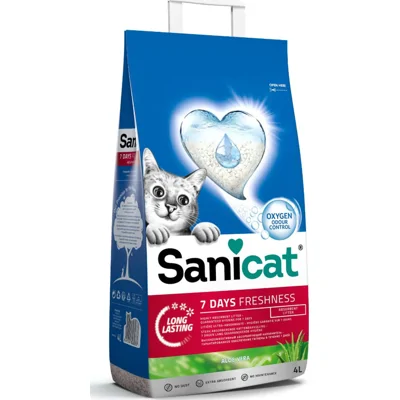Sanicat Aloe Vera kattenbakvulling 2 x 4 liter
