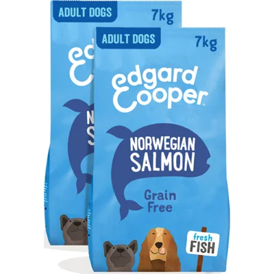 2x Edgard&Cooper Hondenvoer Noorse Zalm 7 kg