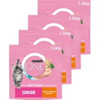 4x Purina ONE Junior Kip - Volkoren Granen 1,5 kg