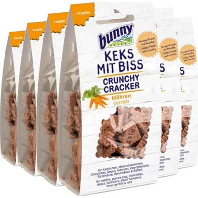 6x Bunny Nature Crunchy Cracker Wortel 50 gr