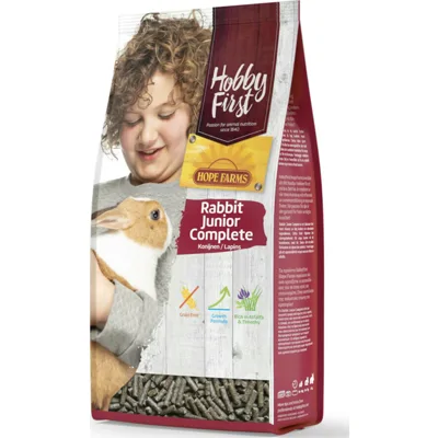 6x HobbyFirst Hope Farms Konijn Junior Complete 1,5 kg