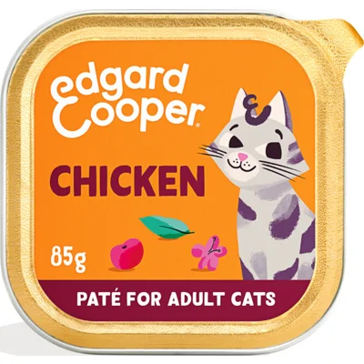 Edgard&Cooper Kattenvoer Adult Pate Kip 85 gr