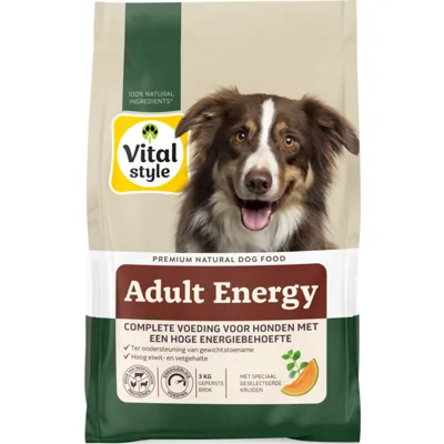 Vitalstyle Adult Energie Hondenvoer 3 kg