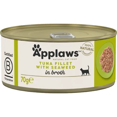Applaws Cat - Tuna Fillet & Seaweed - 24 x 70 g
