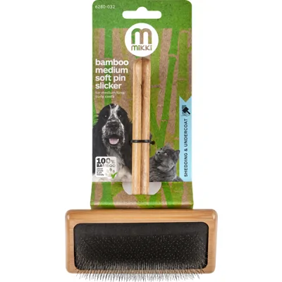 Mikki Bamboo Soft Pin Slicker - Large