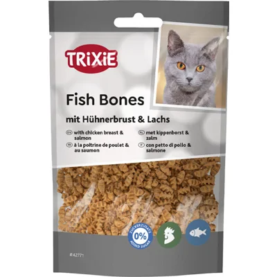 Trixie Fish Bones - Kippenborst & Zalm - Kip & Zalm - 50 g