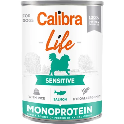 Calibra Dog Life Sensitive Natvoer - Zalm - 6 x 400 g