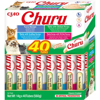 Inaba Churu Variety Box - Chicken Variety - 40 stuks
