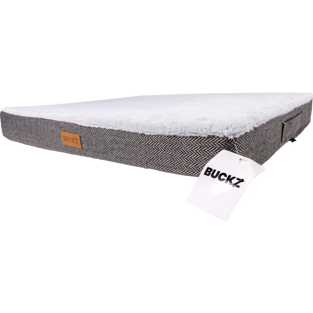 Buckz Orthopedisch Hondenkussen Bo - Grijs - XL