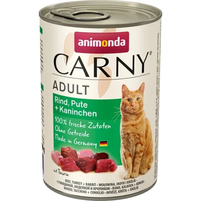 Animonda Carny Adult - Rund met Kalkoen en Konijn - 6 x 400 g