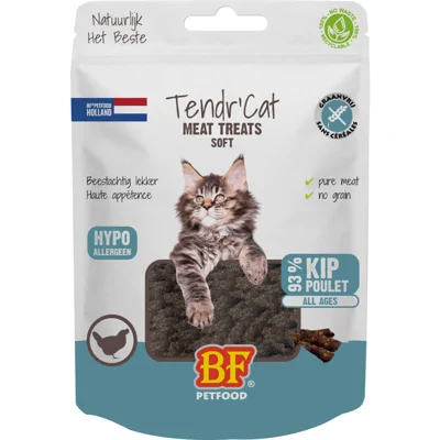 12x BF Petfood Tendr' Kattensnack Kip 65 gr