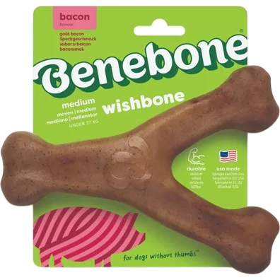 Benebone Wishbone - Bacon - Medium