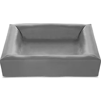 Bia bed kunstleer hoes hondenmand grijs bia-3 70x60x15 cm