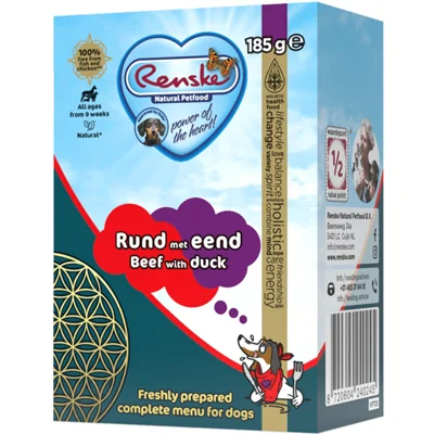 Renske vers hondenvoer rund met eend 375 gram