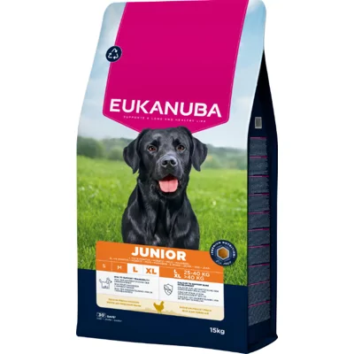 Eukanuba Junior Large Breed kip hondenvoer 15 kg