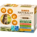 Iams Naturally Adult Land & Sea Collection in gravy natvoer kat (12x85gr) 12 x 85 g