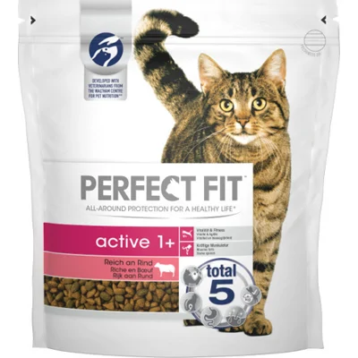 Perfect Fit Active 1+ met rund kattenvoer 1,4 kg