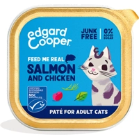 Edgard&Cooper Kattenvoer Adult Pate Zalm - Kip 85 gr
