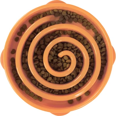 Outward Hound Dog Fun Feeder Swirl Medium Oranje 22 x 22 x 5 cm