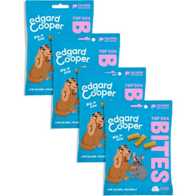 4x Edgard&Cooper Adult Bite L Zalm&Kip 50 gr