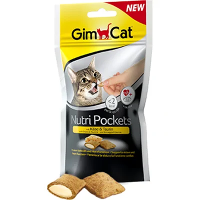 GimCat Nutri Pockets with Cheese and Taurine - 3 stuks