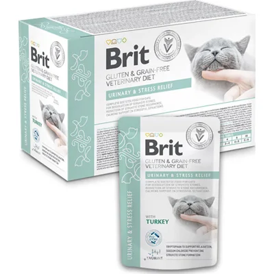 Brit VD Cat - Grain free - Urinary & Stress Relief - Pouch 12 x 85 g