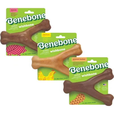 Benebone Wishbone - Bacon - Small